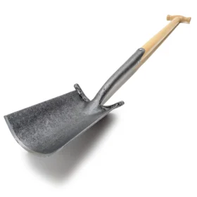 1786 - Hrobový rýľ "anglického tvaru" so stupienkom - 80 cm jaseňový T-stonok