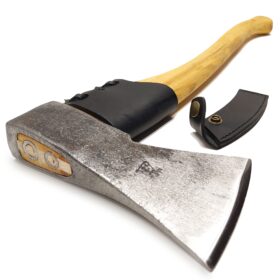 Lesnícka sekera - 1000 gramov - 60 cm jaseňová násada - kožená ochrana - č. 0361
